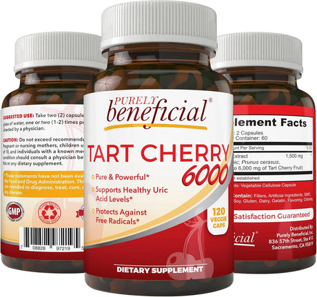 PURELY BENEFICIAL - PURELY beneficial Tart Cherry 6000Mg. 120 Capsulas - The Red Vitamin MX - Suplementos Alimenticios - {{ shop.shopifyCountryName }}