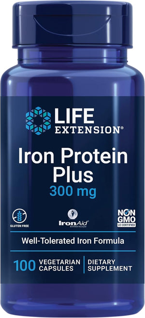 Life Extension Iron Protein Plus 100 Capsulas