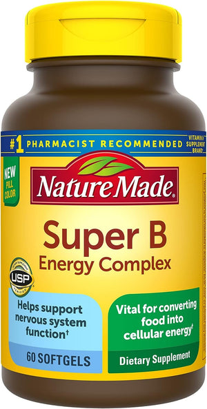 Nature Made Super B Energy Complex 60 Capsulas Blandas