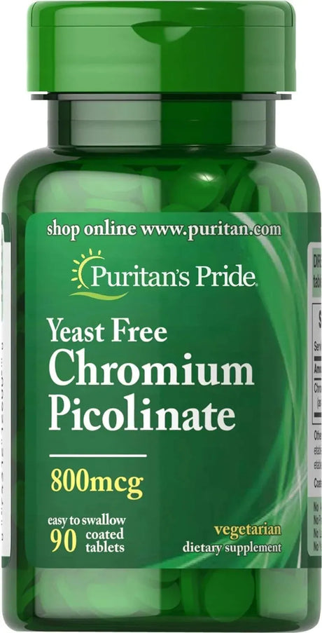 PURITAN'S PRIDE - Puritan's Pride Chromium Picolinate 800mcg 90 Tabletas - The Red Vitamin MX - Suplementos Alimenticios - {{ shop.shopifyCountryName }}