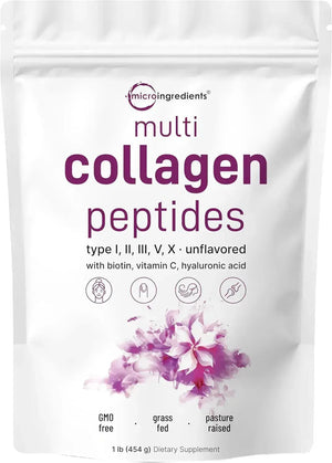MICRO INGREDIENTS - Micro Ingredients Multi Collagen Peptides Powder 454Gr. - The Red Vitamin MX - Suplementos Alimenticios - {{ shop.shopifyCountryName }}