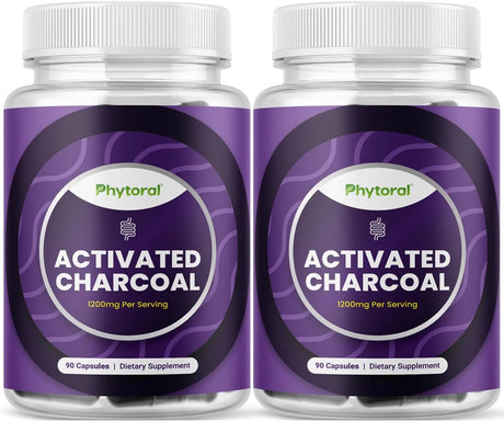 PHYTORAL - Phytoral Extra Strength Activated Charcoal 1200Mg. 90 Capsulas 2 Pack - The Red Vitamin MX - Suplementos Alimenticios - {{ shop.shopifyCountryName }}