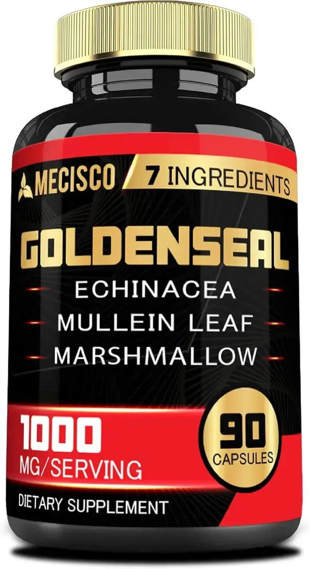 MECISCO - Mecisco Goldenseal Root with Echinacea, Mullein Leaf, Plantain & More 90 Capsulas - The Red Vitamin MX - Suplementos Alimenticios - {{ shop.shopifyCountryName }}