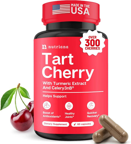 NUTRIANA - Nutriana 3 in 1 Tart Cherry Extract 60 Capsulas - The Red Vitamin MX - Suplementos Alimenticios - {{ shop.shopifyCountryName }}