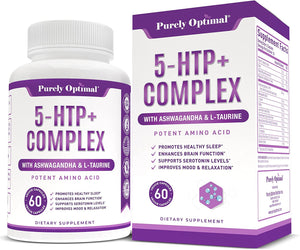 Purely Optimal Premium 5-HTP Plus Supplement 250Mg. 60 Capsulas