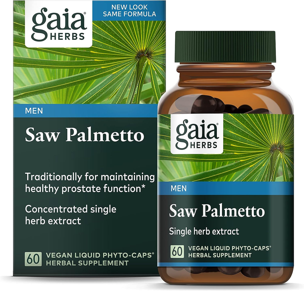 Gaia Herbs Saw Palmetto 60 Capsulas