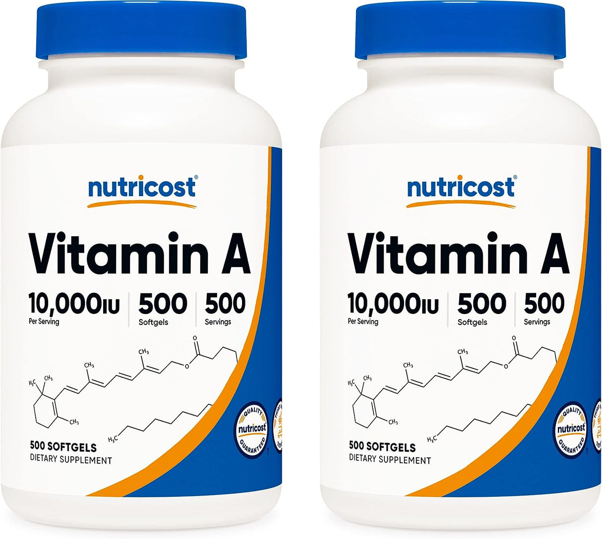 Nutricost Vitamin A 10,000 IU 1000 Capsulas Blandas
