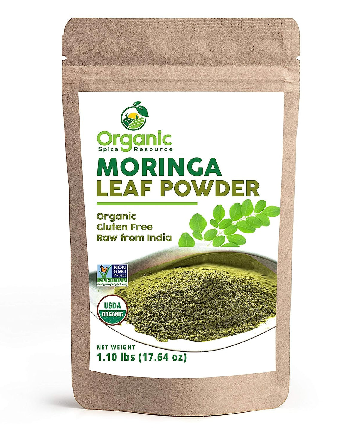 Organic Spice Resource Moringa Powder 17.64 Oz.