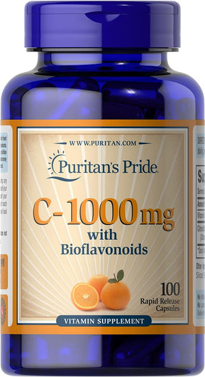 Puritan's Pride Vitamin C with Bioflavonoids 100 Capsulas
