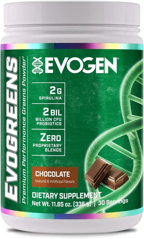 EVOGEN - Evogen Evogreens Super Greens Powder 30 Servicios Chocolate 336Gr. - The Red Vitamin MX - Suplementos Alimenticios - {{ shop.shopifyCountryName }}