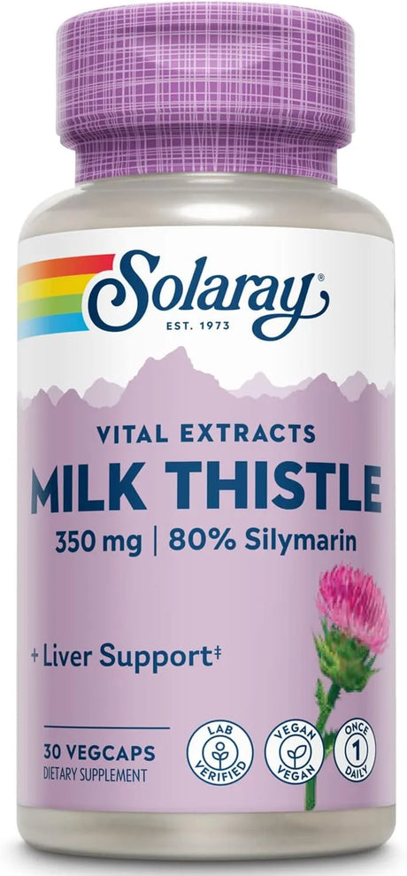 SOLARAY - Solaray Milk Thistle Seed Extract 350Mg. 30 Capsulas - The Red Vitamin MX - Suplementos Alimenticios - {{ shop.shopifyCountryName }}