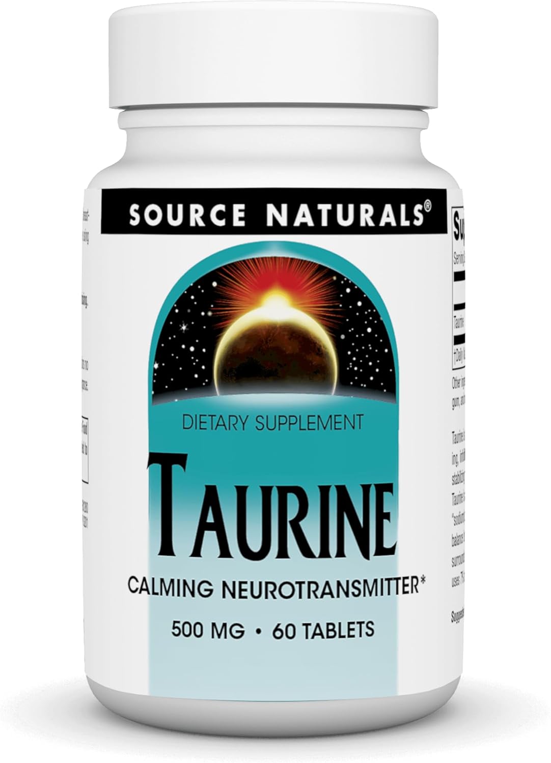 Source Naturals Taurine 500Mg. 60 Tabletas