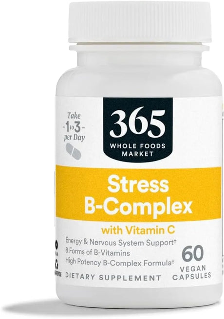 365 - 365 by Whole Foods Market Vitamin B Stress Complex 60 Capsulas - The Red Vitamin MX - Suplementos Alimenticios - {{ shop.shopifyCountryName }}