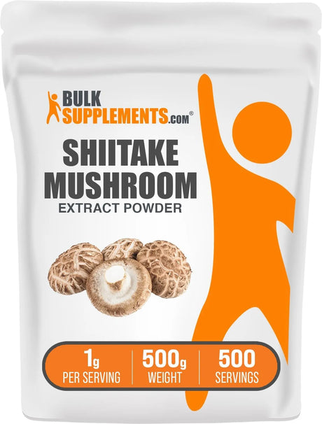 BULK SUPPLEMENTS - Bulk Supplements Shiitake Mushroom Extract Powder 500Gr. - The Red Vitamin MX - Suplementos Alimenticios - {{ shop.shopifyCountryName }}