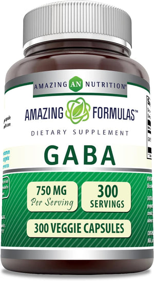 Amazing Formulas GABA 750Mg. 300 Capsulas