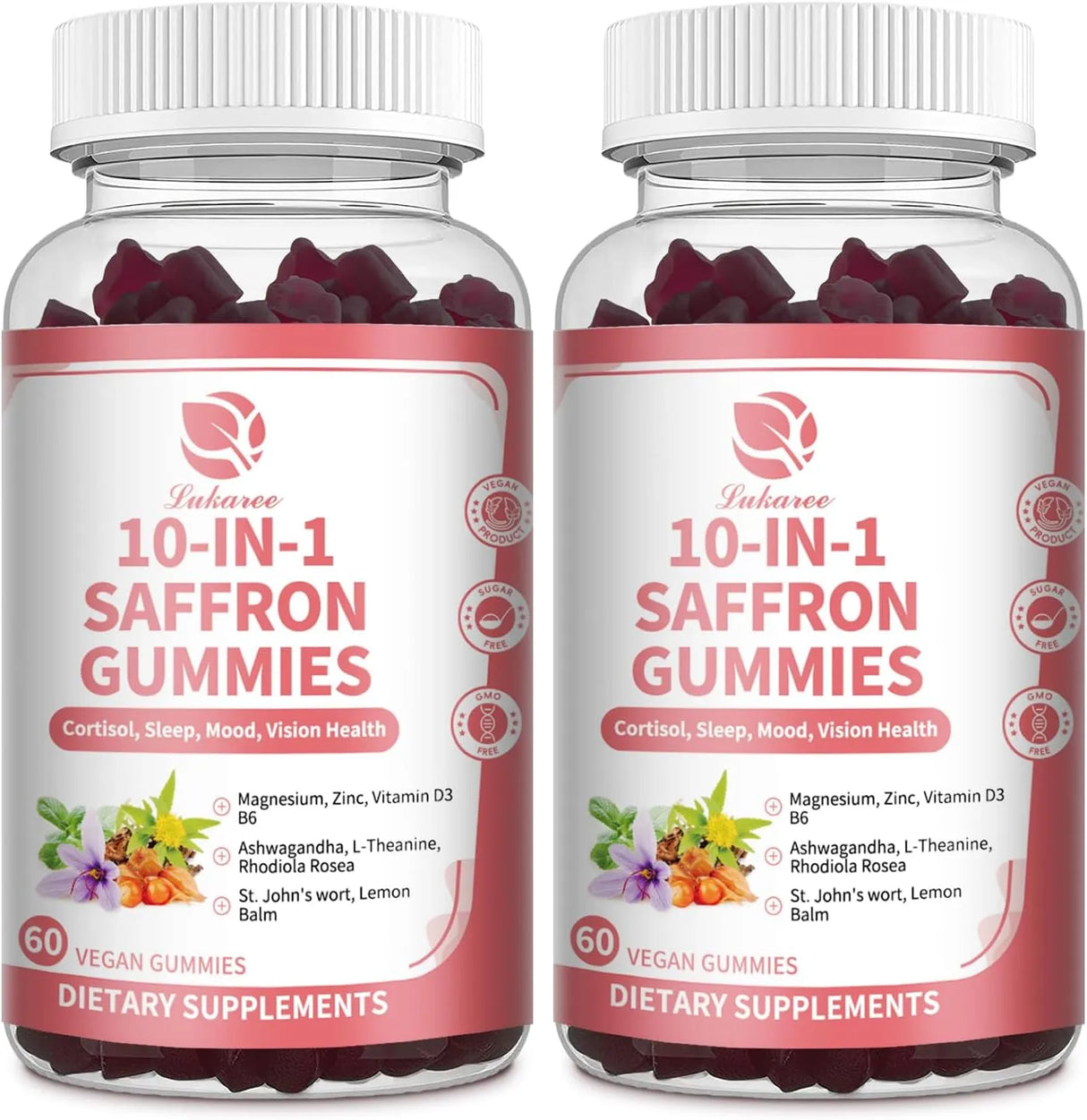 LUKAREE - Lukaree 10 IN 1 Saffron Gummies 60 Gomitas 2 Pack - The Red Vitamin MX - Suplementos Alimenticios - {{ shop.shopifyCountryName }}