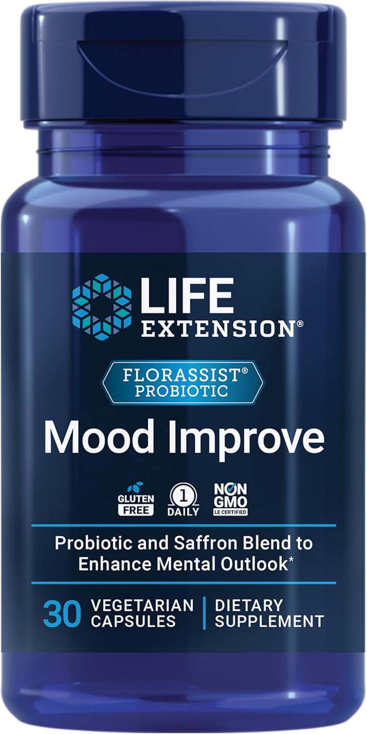 Life Extension Mood Improve Probiotic & Saffron Blend 30 Capsulas