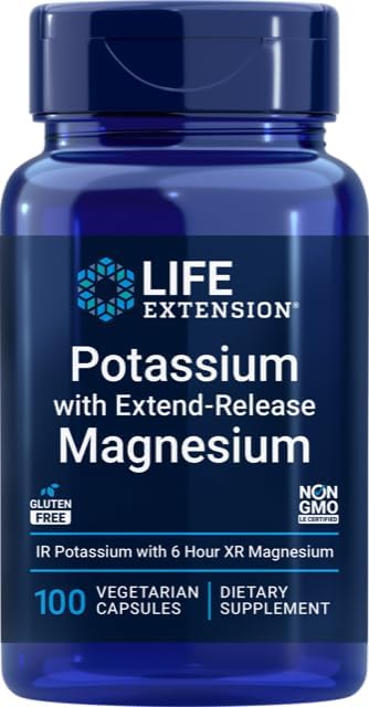 Life Extension Potassium with Extend-Release Magnesium 100 Capsulas