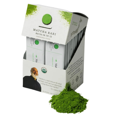 MATCHA KARI - Matcha Kari Matcha Green Tea Powder Single Serving Sticks Ceremonial 24 Paquetes - The Red Vitamin MX - Suplementos Alimenticios - {{ shop.shopifyCountryName }}