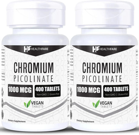 HEALTHFARE - Healthfare Chromium Picolinate 1000mcg 400 Tabletas 2 Pack - The Red Vitamin MX - Suplementos Alimenticios - {{ shop.shopifyCountryName }}