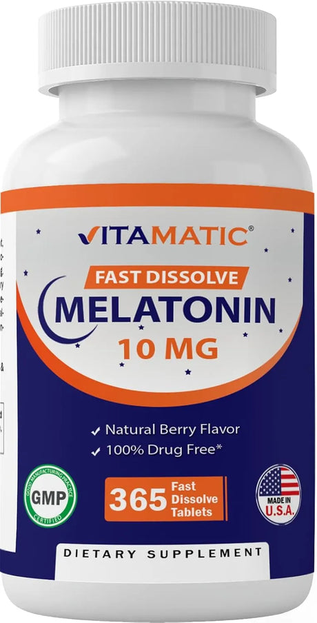 VITAMATIC - Vitamatic Melatonin 10Mg. 365 Tabletas - The Red Vitamin MX - Suplementos Alimenticios - {{ shop.shopifyCountryName }}