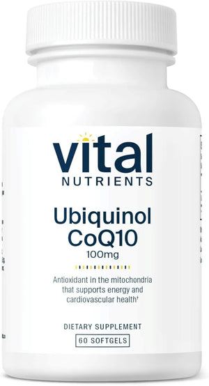 VITAL NUTRIENTS - Vital Nutrients Ubiquinol CoQ10 100Mg. 60 Capsulas Blandas - The Red Vitamin MX - Suplementos Alimenticios - {{ shop.shopifyCountryName }}