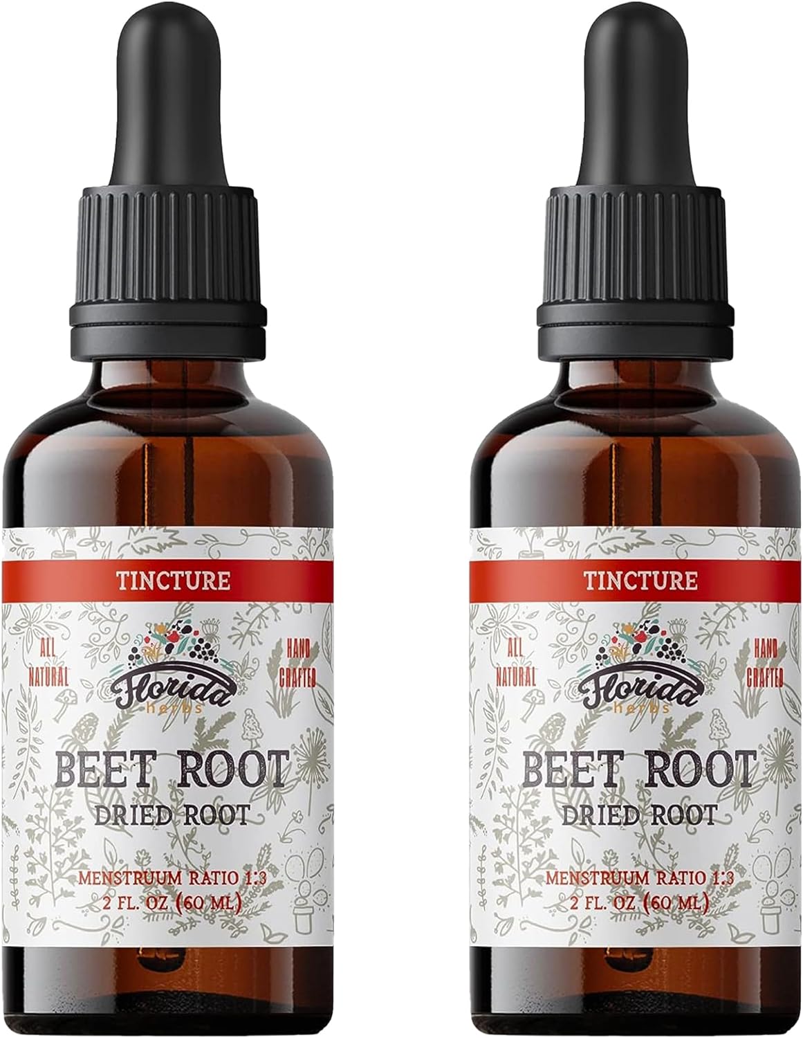Florida Herbs Beet Root Tincture 60Ml. 2 Pack