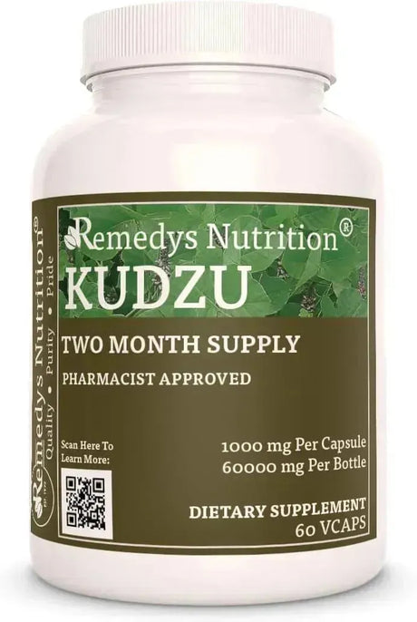 REMEDY'S NUTRITION - Remedy's Nutrition Kudzu Root Extract 1000Mg. 60 Capsulas - The Red Vitamin MX - Suplementos Alimenticios - {{ shop.shopifyCountryName }}