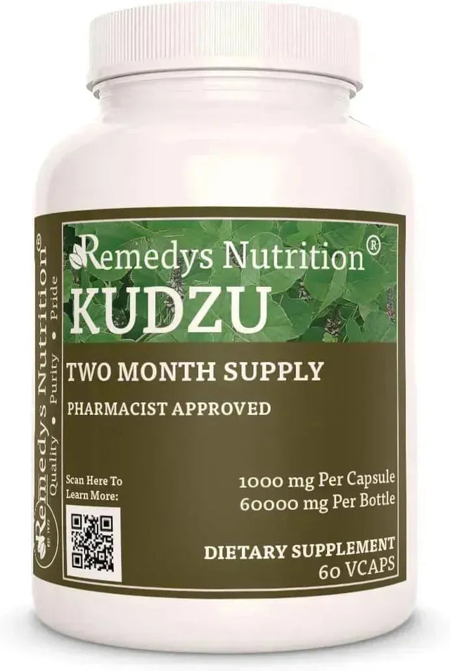 REMEDY'S NUTRITION - Remedy's Nutrition Kudzu Root Extract 1000Mg. 60 Capsulas - The Red Vitamin MX - Suplementos Alimenticios - {{ shop.shopifyCountryName }}