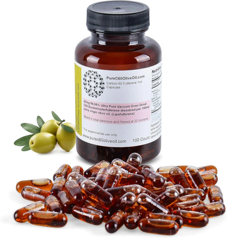 PUREC60 - PureC60OliveOil C60 Organic Olive Oil 100 Capsulas - The Red Vitamin MX - Suplementos Alimenticios - {{ shop.shopifyCountryName }}