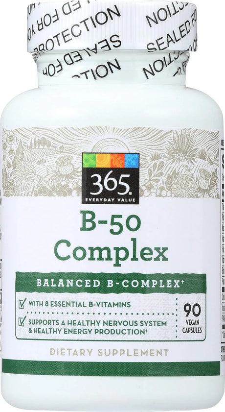 365 - 365 Everyday Value B – 50 Complex 90 Capsulas - The Red Vitamin MX - Suplementos Alimenticios - {{ shop.shopifyCountryName }}