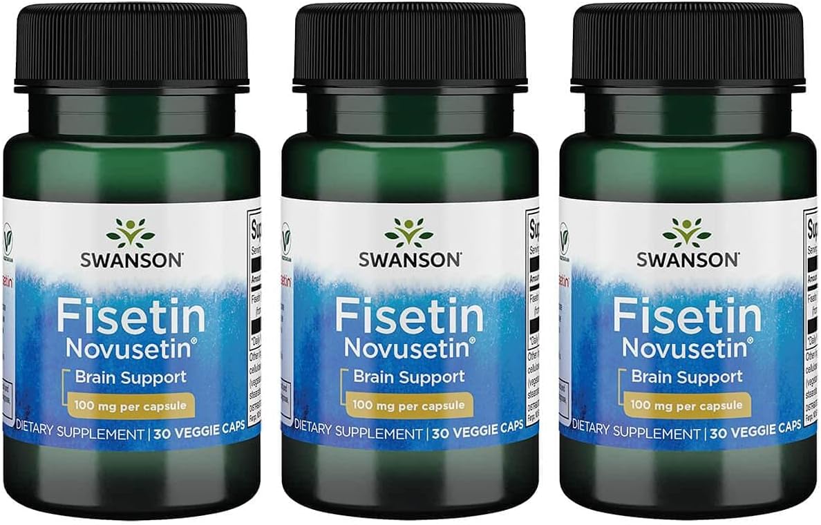Swanson Fisetin 100Mg. 30 Capsulas 3 Pack