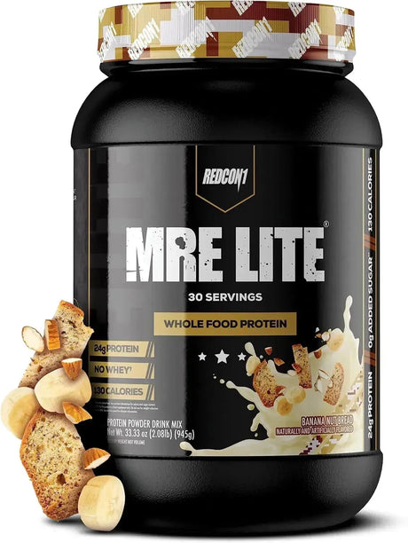REDCON1 - REDCON1 MRE Lite Whole Food Protein Powder Banana Nut Bread 30 Servicios - The Red Vitamin MX - Suplementos Alimenticios - {{ shop.shopifyCountryName }}
