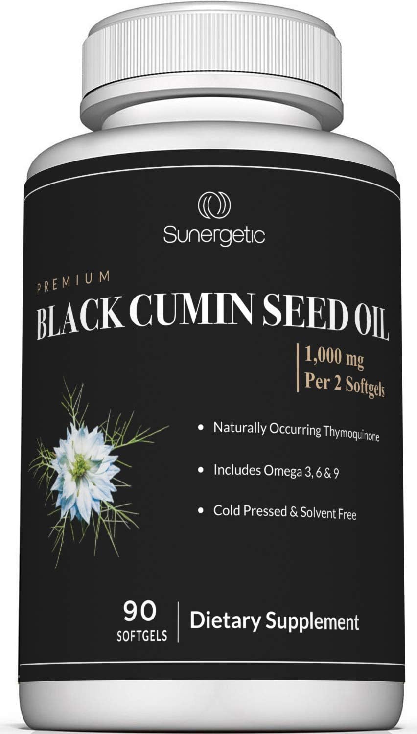 Sunergetic Premium Black Cumin Seed Oil 1000Mg. 90 Capsulas Blandas