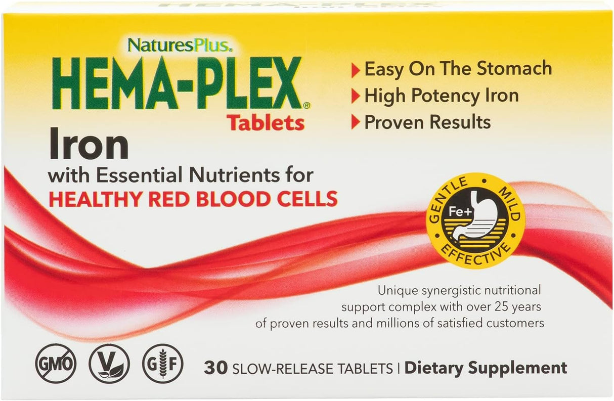 NaturesPlus Hema-Plex Iron 30 Tabletas