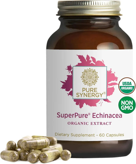 PURE SYNERGY - PURE SYNERGY SuperPure Echinacea Extract 60 Capsulas - The Red Vitamin MX - Suplementos Alimenticios - {{ shop.shopifyCountryName }}