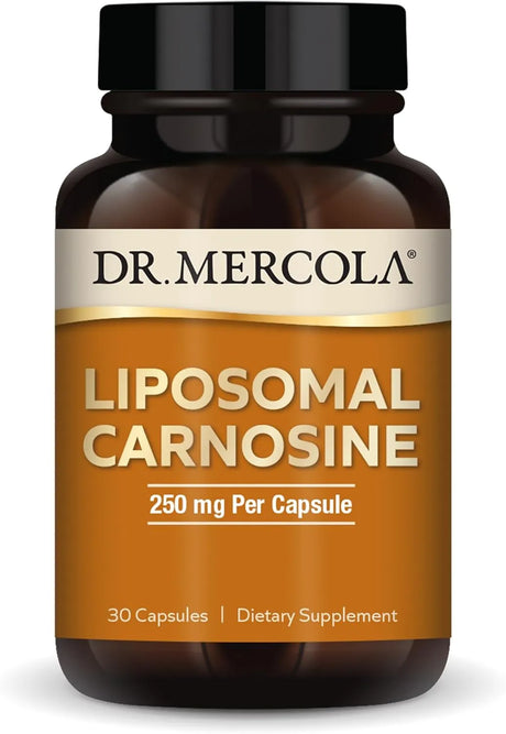 DR MERCOLA - Dr. Mercola Liposomal Carnosine 250Mg. 30 Capsulas - The Red Vitamin MX - Suplementos Alimenticios - {{ shop.shopifyCountryName }}