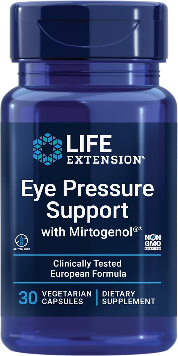 Life Extension Eye Pressure Support with Mirtogenol 30 Capsulas