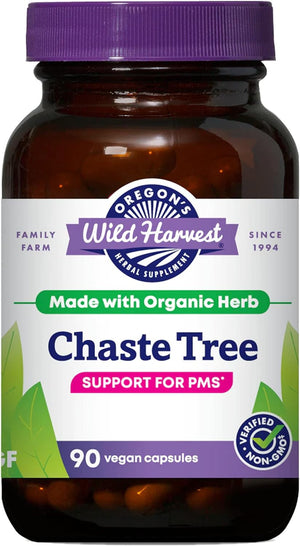 Oregon's Wild Harvest Non-GMO Chaste Tree 90 Capsulas
