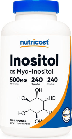 Nutricost Inositol as Myo-Inositol 500Mg. 240 Capsulas