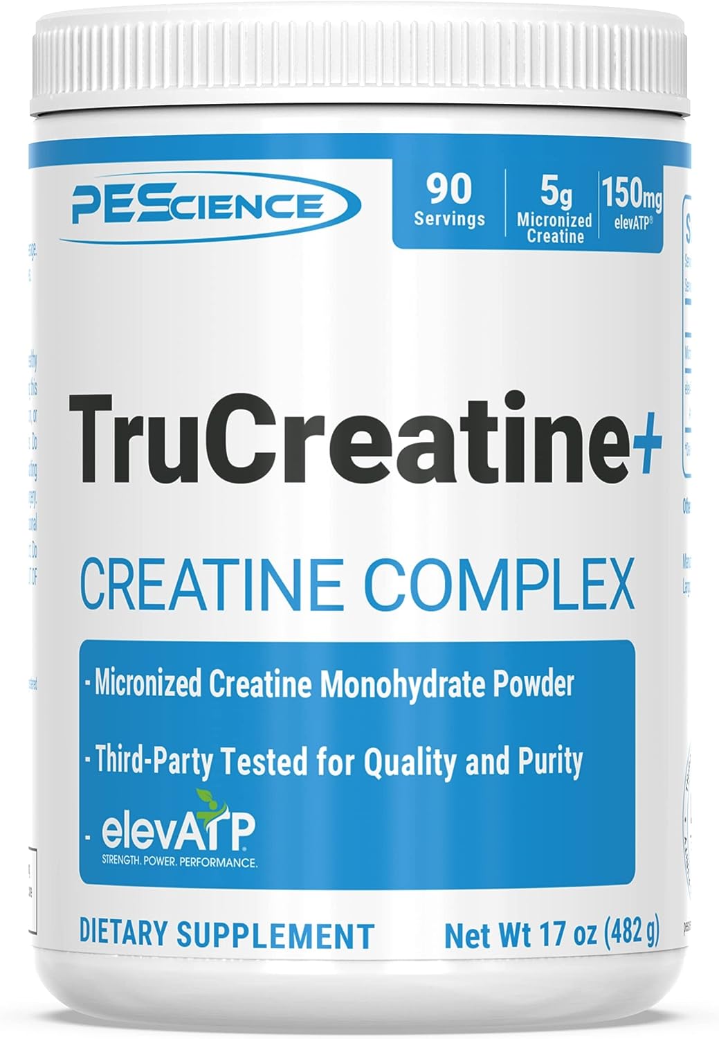 PEScience TruCreatine+ Pure Creatine Monohydrate Powder 90 Servicios 482Gr.