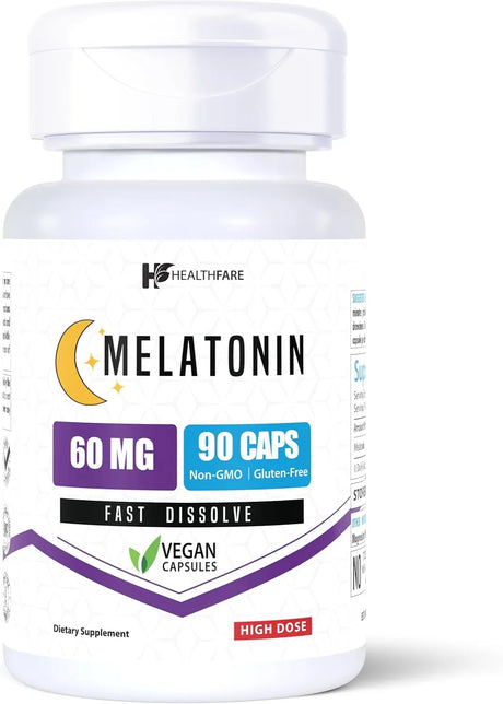 HEALTHFARE - Healthfare Melatonin 60Mg. 90 Tabletas - The Red Vitamin MX - Suplementos Alimenticios - {{ shop.shopifyCountryName }}