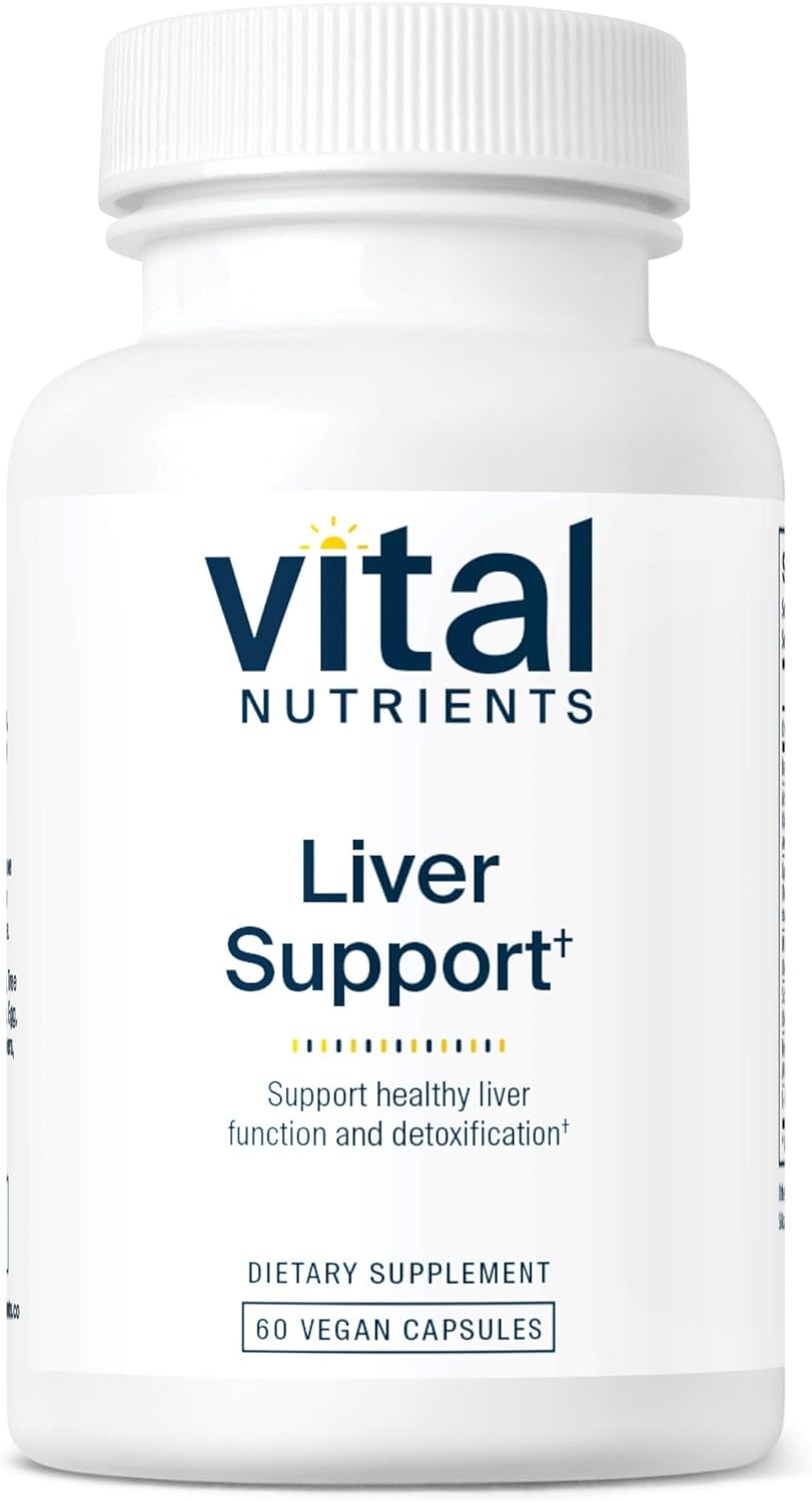 Vital Nutrients Liver Support Milk Thistle and Curcumin 60 Capsulas