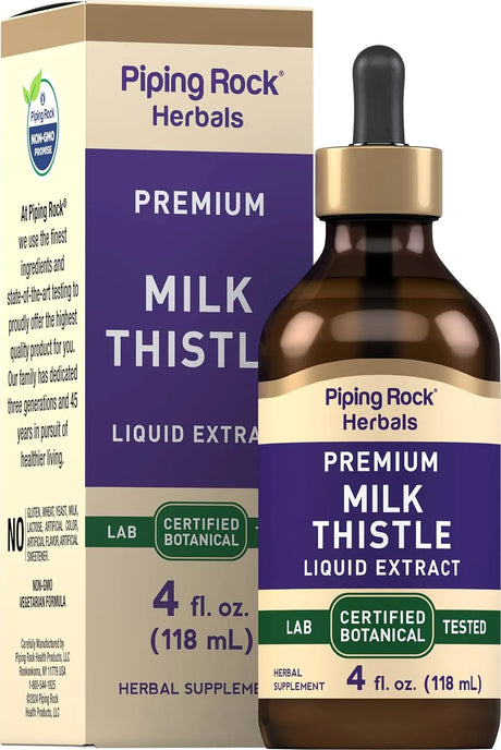 PIPING ROCK - Piping Rock Milk Thistle Seed Extract 4 Fl.Oz. - The Red Vitamin MX - Suplementos Alimenticios - {{ shop.shopifyCountryName }}