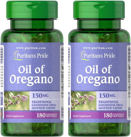 PURITAN'S PRIDE - Puritan's Pride Oil of Oregano Extract 150Mg. 180 Capsulas Blandas 2 Pack - The Red Vitamin MX - Suplementos Alimenticios - {{ shop.shopifyCountryName }}