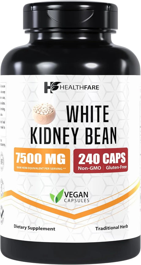 HEALTHFARE - Healthfare White Kidney Bean Extract 7500Mg. 240 Capsulas - The Red Vitamin MX - Suplementos Alimenticios - {{ shop.shopifyCountryName }}