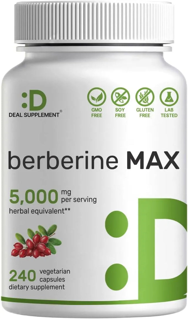 DEAL SUPPLEMENT - Deal Supplement Berberine Max 5,000Mg. 240 Capsulas - The Red Vitamin MX - Suplementos Alimenticios - {{ shop.shopifyCountryName }}