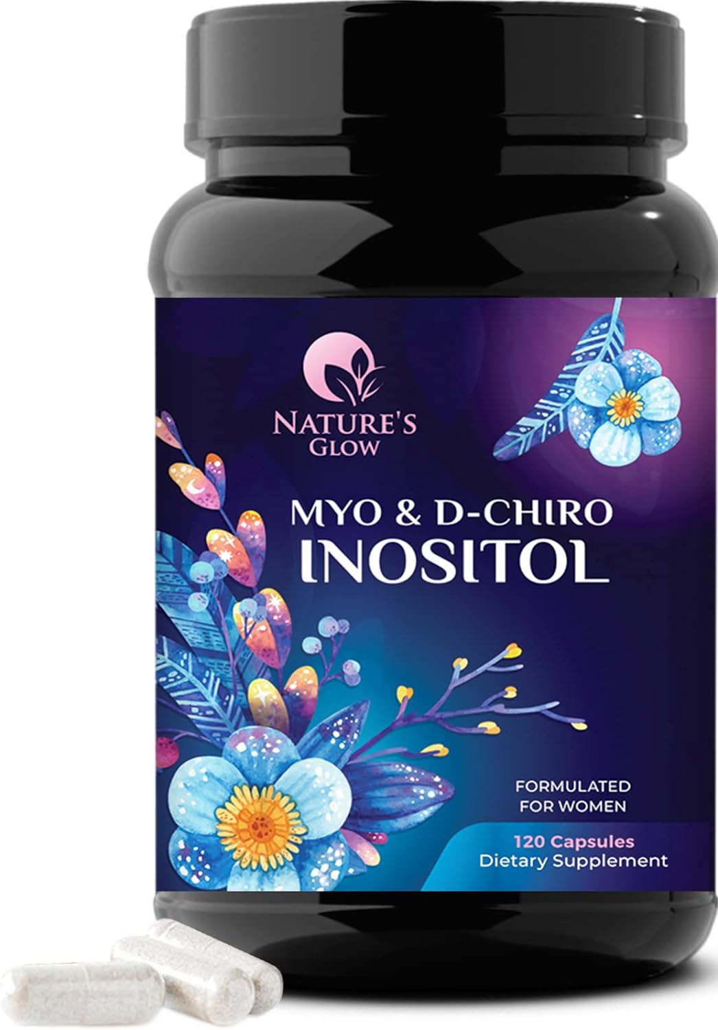 Nature's Glow Myo-Inositol & D-Chiro Inositol 120 Capsulas