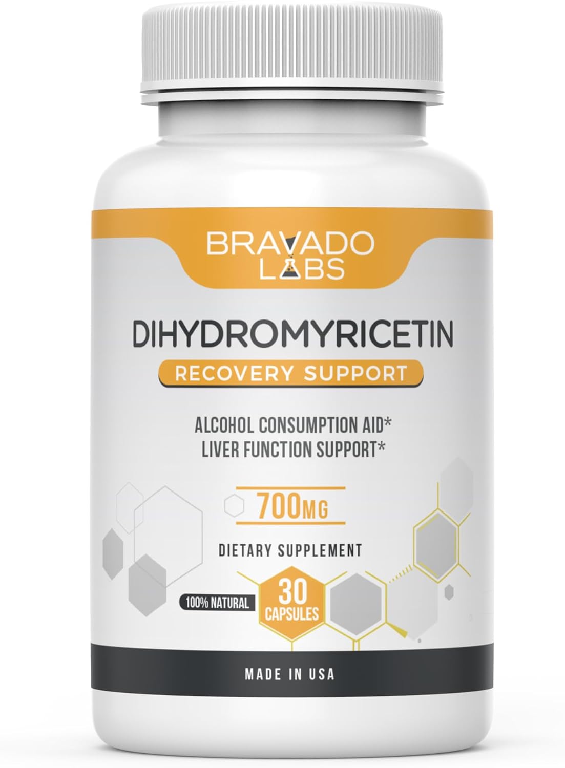 Bravado Labs Premium Dihydromyricetin DHM 700Mg. 30 Capsulas
