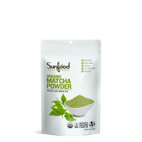 SUNFOOD - Sunfood Superfoods Organic Matcha Powder 113Gr. - The Red Vitamin MX - Suplementos Alimenticios - {{ shop.shopifyCountryName }}
